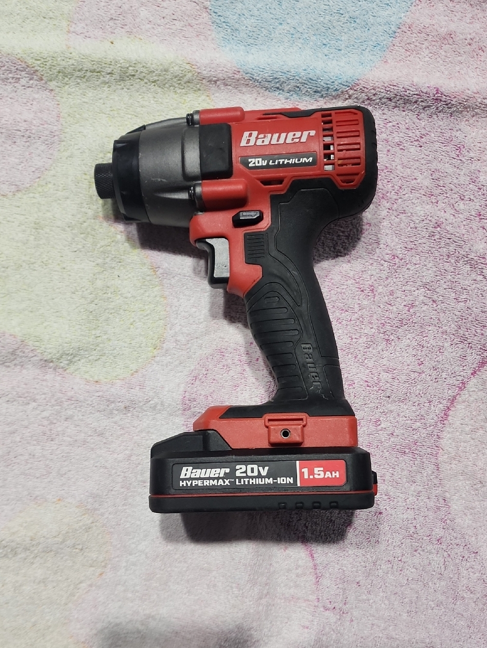 Bauer 20V Cordless  Impact Driver & Batery Hi